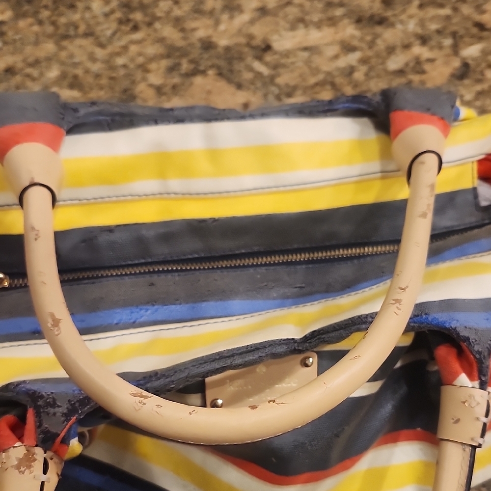 Kate Spade Colorful Striped‎ REHAB BAG - Picture 4 of 8